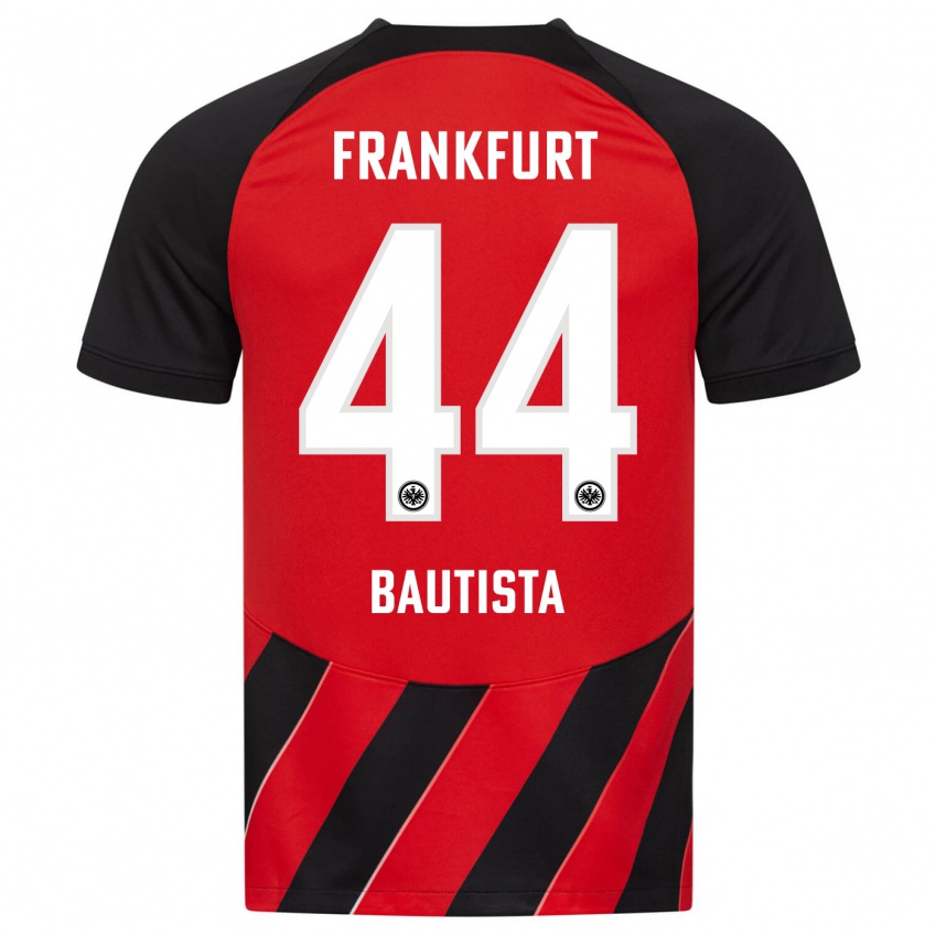 Heren Davis Bautista #44 Rood Zwart Thuisshirt Thuistenue 2023/24 T-Shirt België