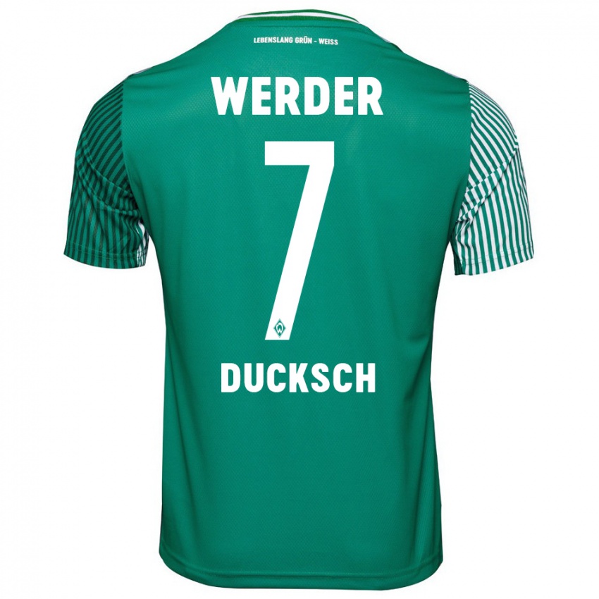 Herren Marvin Ducksch #7 Grün Heimtrikot Trikot 2023/24 T-Shirt Belgien