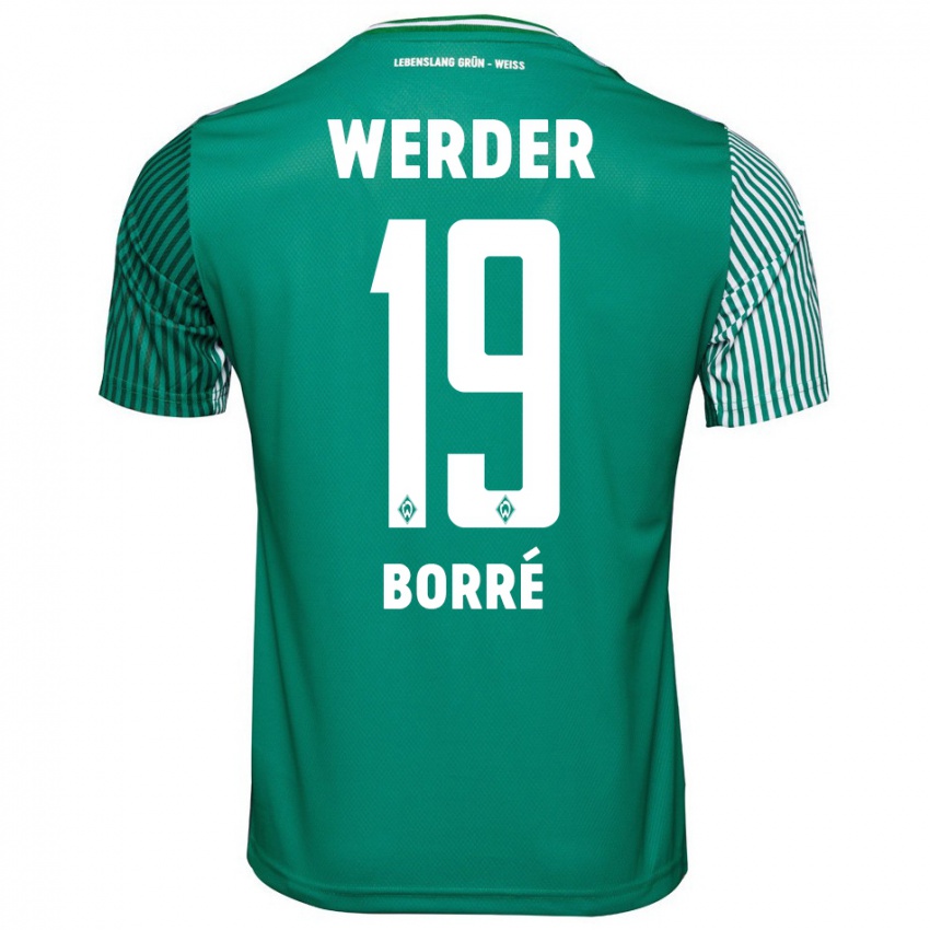 Herren Rafael Borre #19 Grün Heimtrikot Trikot 2023/24 T-Shirt Belgien