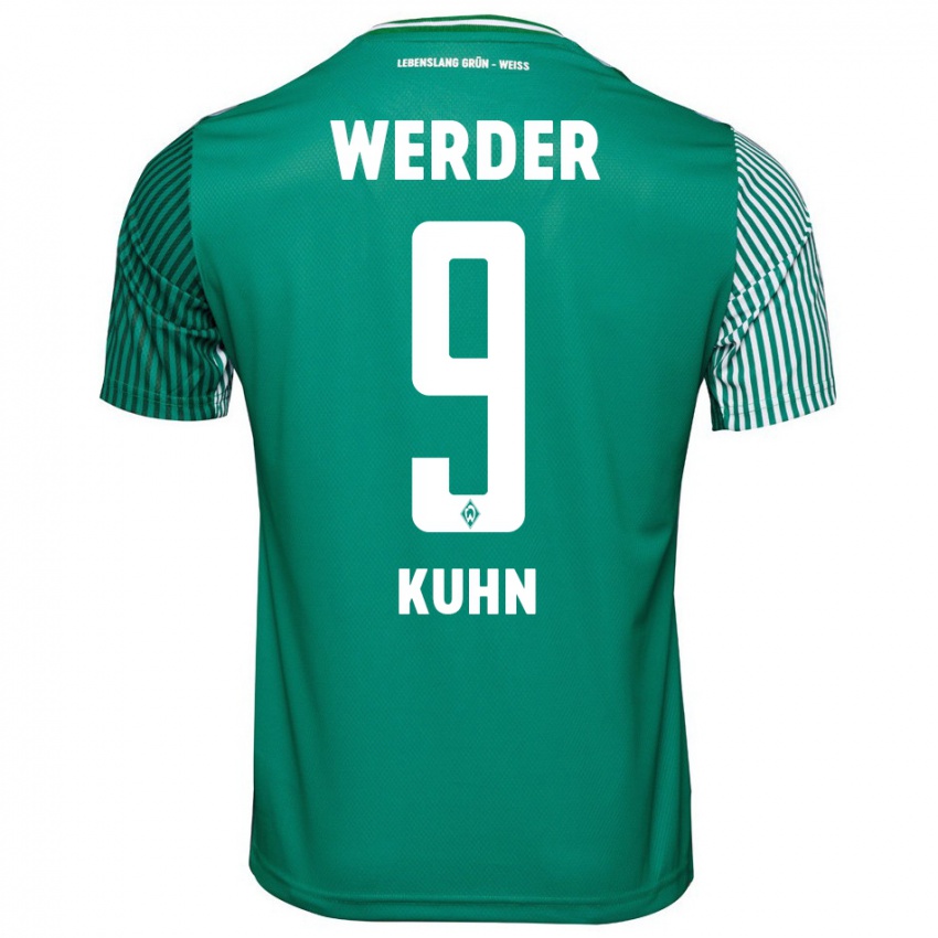 Herren Philipp Kühn #9 Grün Heimtrikot Trikot 2023/24 T-Shirt Belgien
