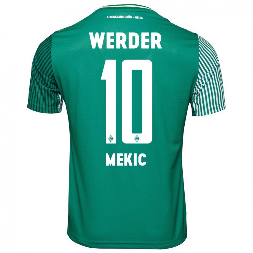 Herren Elmin Mekic #10 Grün Heimtrikot Trikot 2023/24 T-Shirt Belgien