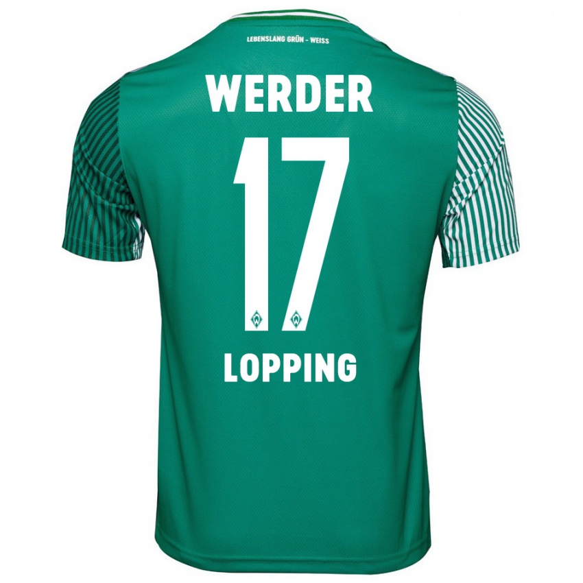 Herren Jakob Löpping #17 Grün Heimtrikot Trikot 2023/24 T-Shirt Belgien