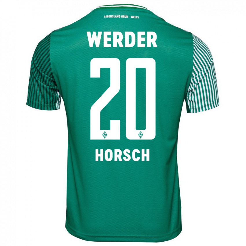 Herren Jonas Horsch #20 Grün Heimtrikot Trikot 2023/24 T-Shirt Belgien