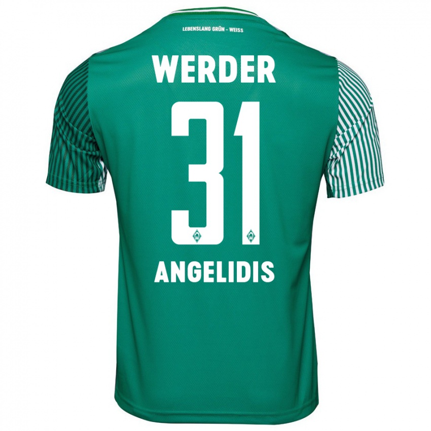 Herren Spyros Angelidis #31 Grün Heimtrikot Trikot 2023/24 T-Shirt Belgien