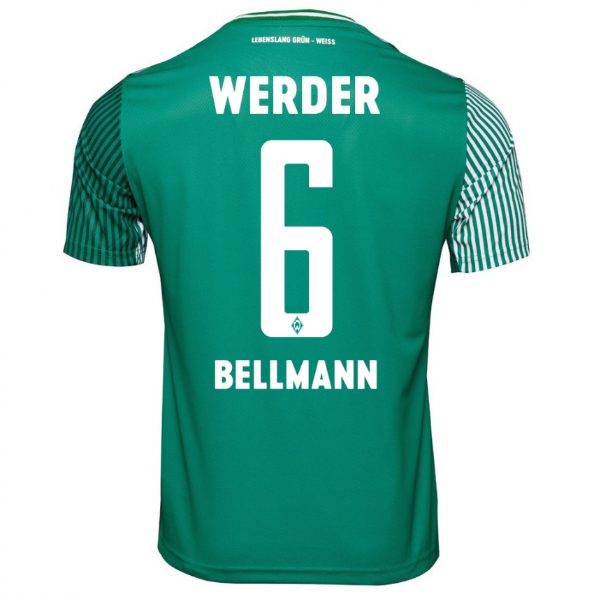 Herren Paul Bellmann #6 Grün Heimtrikot Trikot 2023/24 T-Shirt Belgien