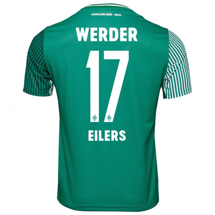 Herren Jonas Eilers #17 Grün Heimtrikot Trikot 2023/24 T-Shirt Belgien