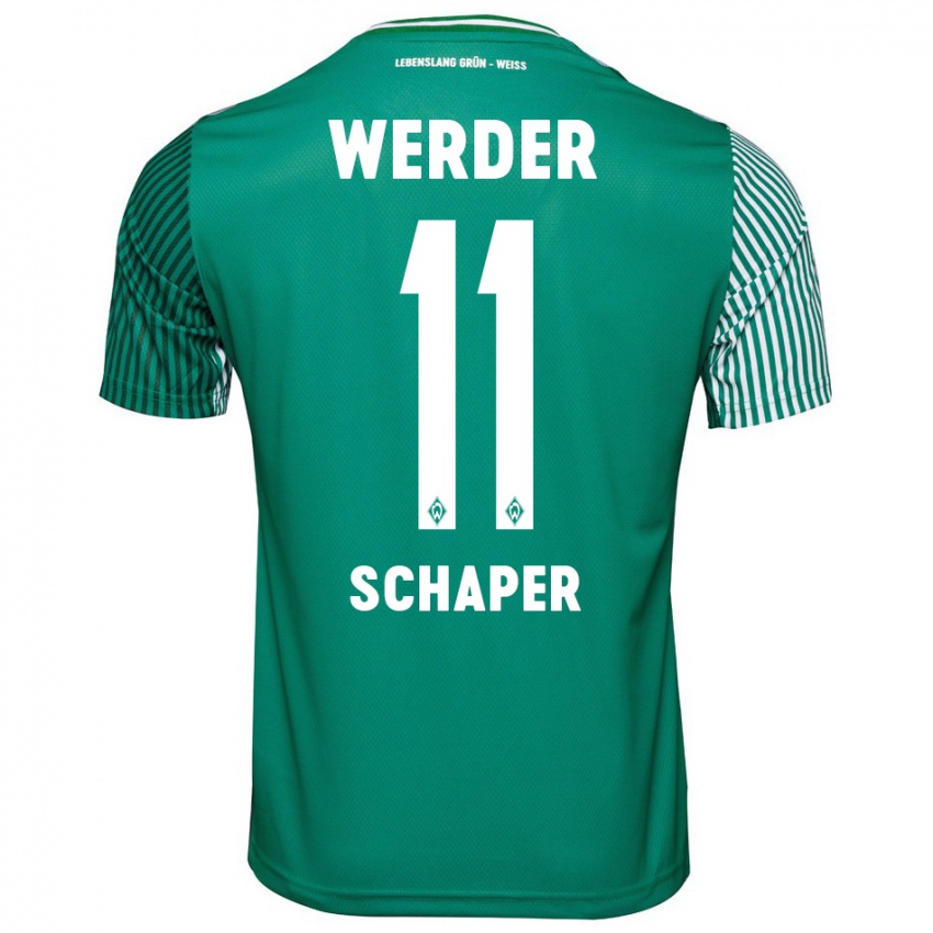 Herren Wilken Schaper #11 Grün Heimtrikot Trikot 2023/24 T-Shirt Belgien
