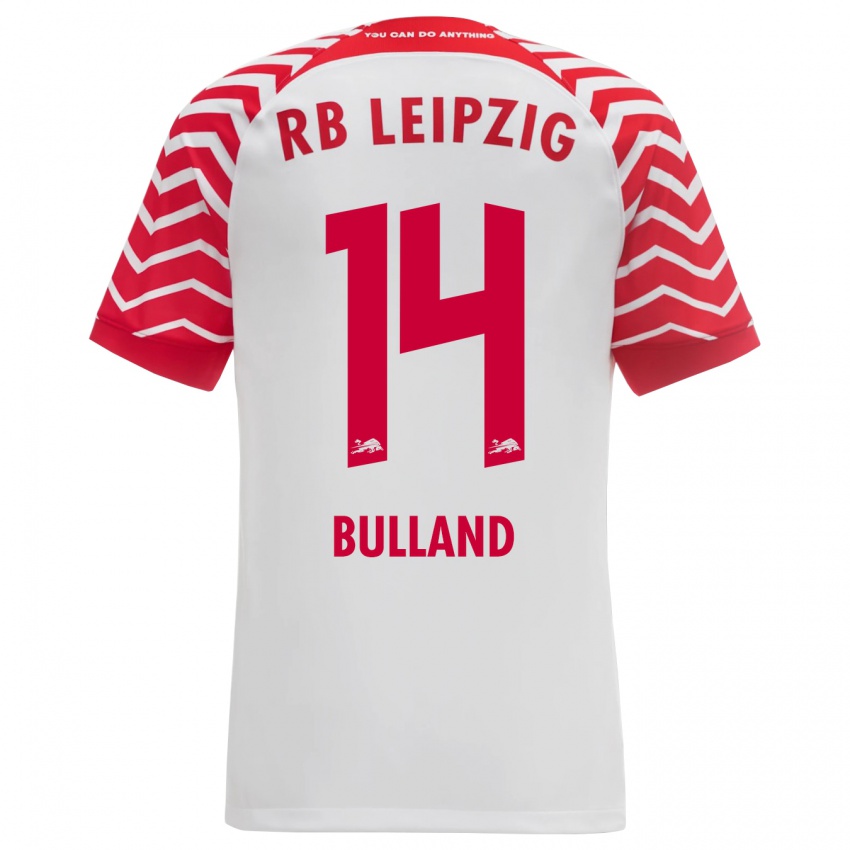 Herren Anton Bulland #14 Weiß Heimtrikot Trikot 2023/24 T-Shirt Belgien