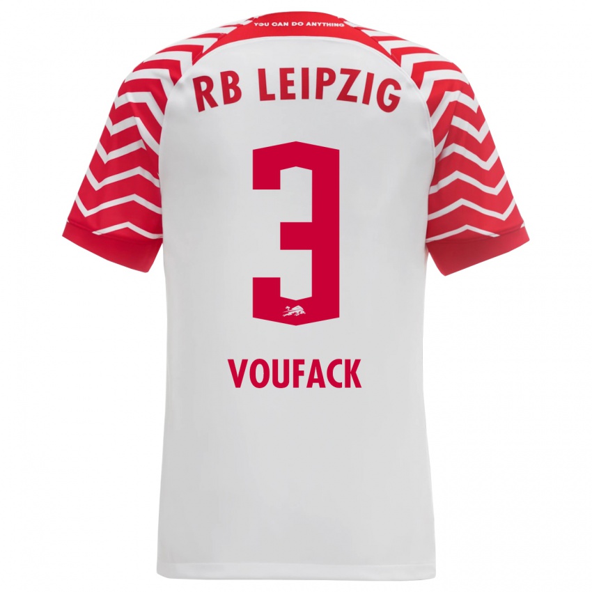 Herren Lionel Voufack #3 Weiß Heimtrikot Trikot 2023/24 T-Shirt Belgien
