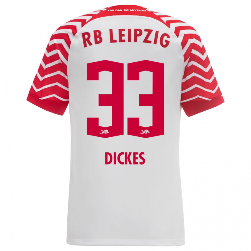 Herren Fernando Dickes #33 Weiß Heimtrikot Trikot 2023/24 T-Shirt Belgien