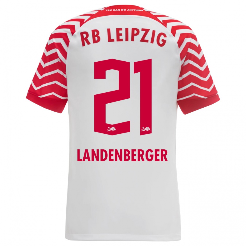 Herren Julia Landenberger #21 Weiß Heimtrikot Trikot 2023/24 T-Shirt Belgien