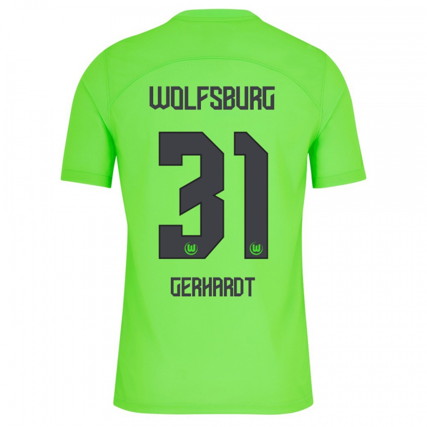 Heren Yannick Gerhardt #31 Groente Thuisshirt Thuistenue 2023/24 T-Shirt België