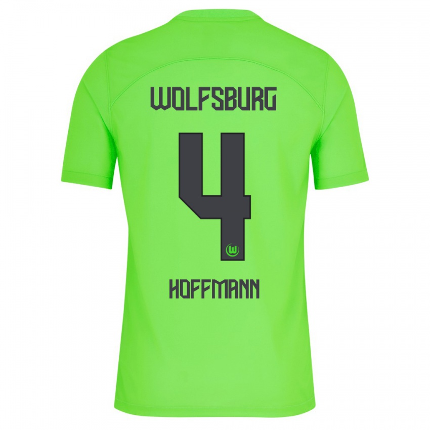 Herren Nils Hoffmann #4 Grün Heimtrikot Trikot 2023/24 T-Shirt Belgien