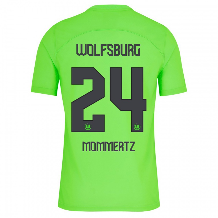 Heren Benjamin Mommertz #24 Groente Thuisshirt Thuistenue 2023/24 T-Shirt België