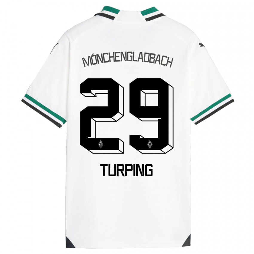 Herren Selim Turping #29 Weiß Grün Heimtrikot Trikot 2023/24 T-Shirt Belgien