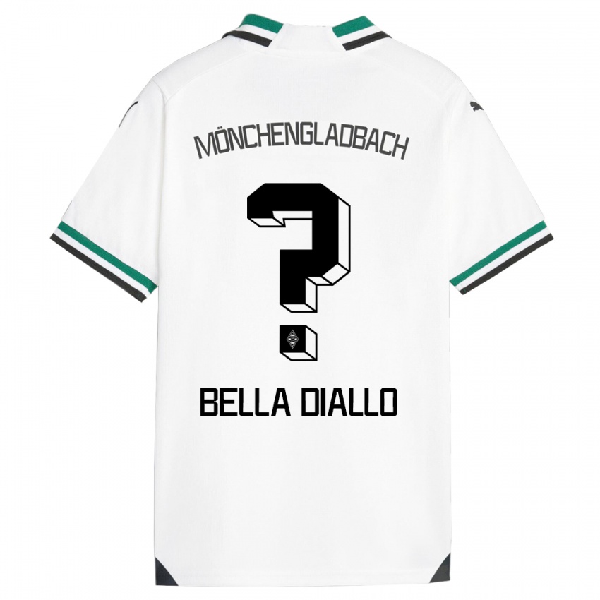 Heren Oumar Bella Diallo #0 Wit Groen Thuisshirt Thuistenue 2023/24 T-Shirt België