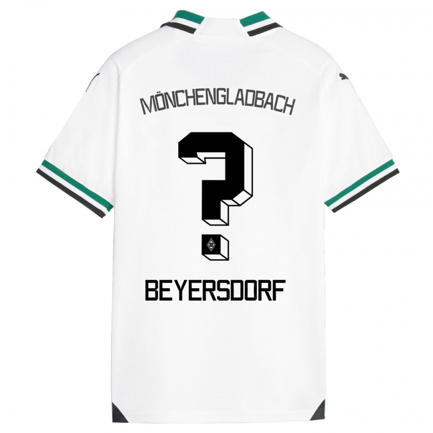 Herren Chris Beyersdorf #0 Weiß Grün Heimtrikot Trikot 2023/24 T-Shirt Belgien