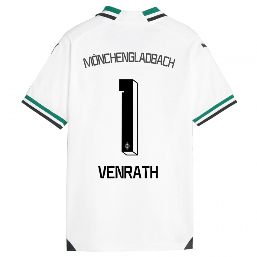 Heren Lisa Venrath #1 Wit Groen Thuisshirt Thuistenue 2023/24 T-Shirt België