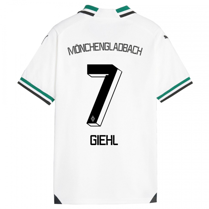 Herren Madita Giehl #7 Weiß Grün Heimtrikot Trikot 2023/24 T-Shirt Belgien