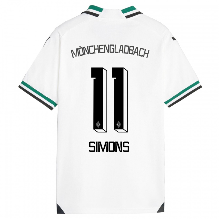 Herren Kelly Simons #11 Weiß Grün Heimtrikot Trikot 2023/24 T-Shirt Belgien