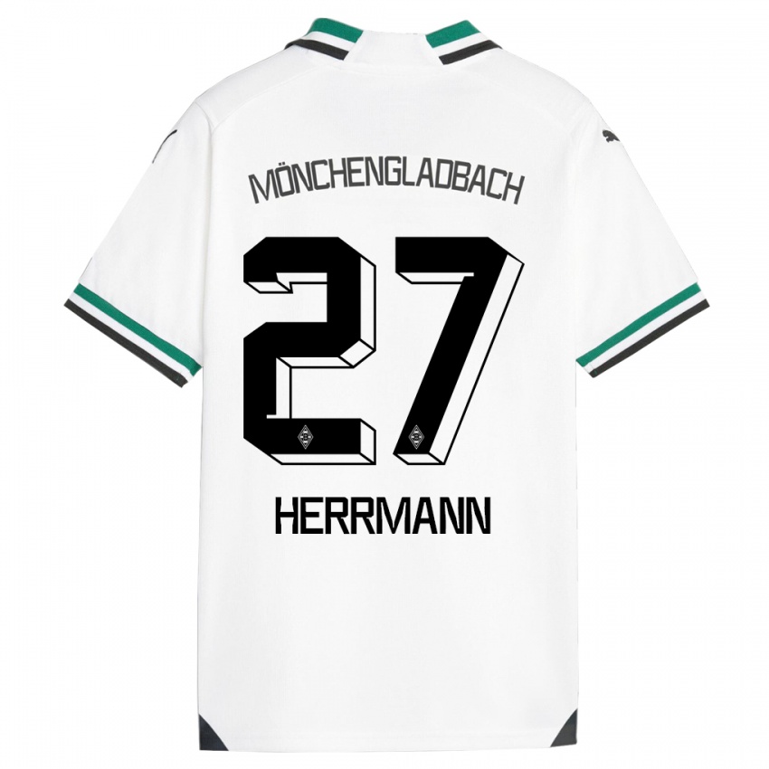 Herren Michelle Herrmann #27 Weiß Grün Heimtrikot Trikot 2023/24 T-Shirt Belgien