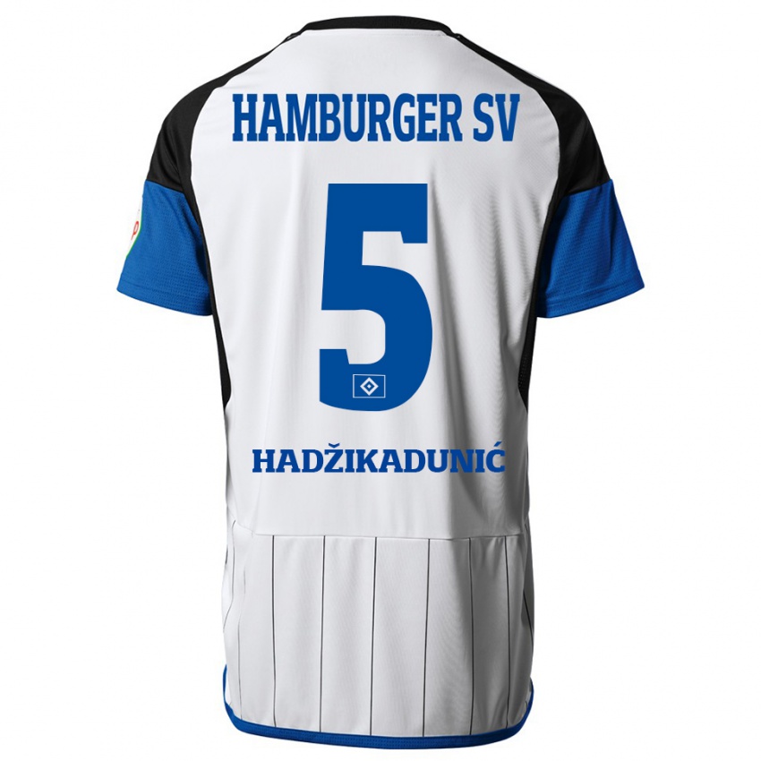 Herren Dennis Hadzikadunic #5 Weiß Heimtrikot Trikot 2023/24 T-Shirt Belgien