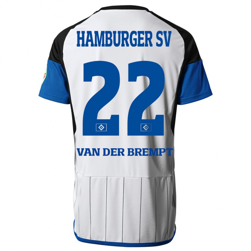 Herren Ignace Van Der Brempt #22 Weiß Heimtrikot Trikot 2023/24 T-Shirt Belgien