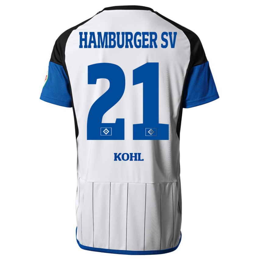 Herren Ohene Köhl #21 Weiß Heimtrikot Trikot 2023/24 T-Shirt Belgien