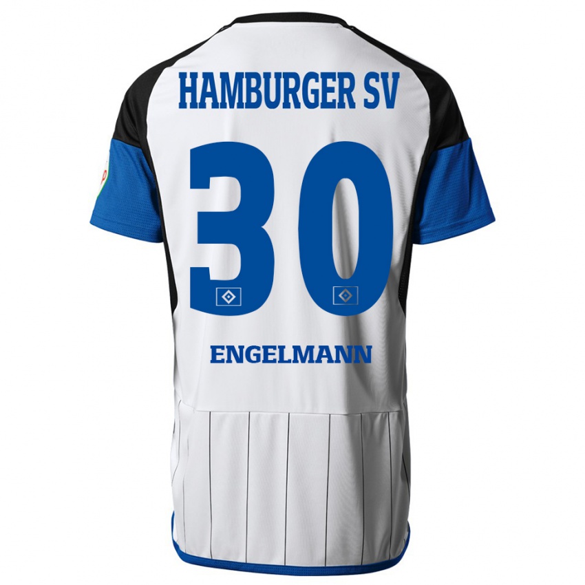 Herren Timon Engelmann #30 Weiß Heimtrikot Trikot 2023/24 T-Shirt Belgien