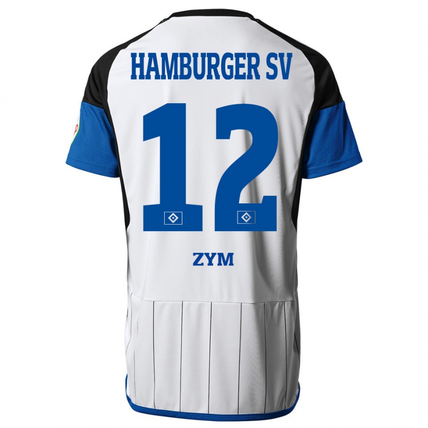 Herren Marcel Zym #12 Weiß Heimtrikot Trikot 2023/24 T-Shirt Belgien
