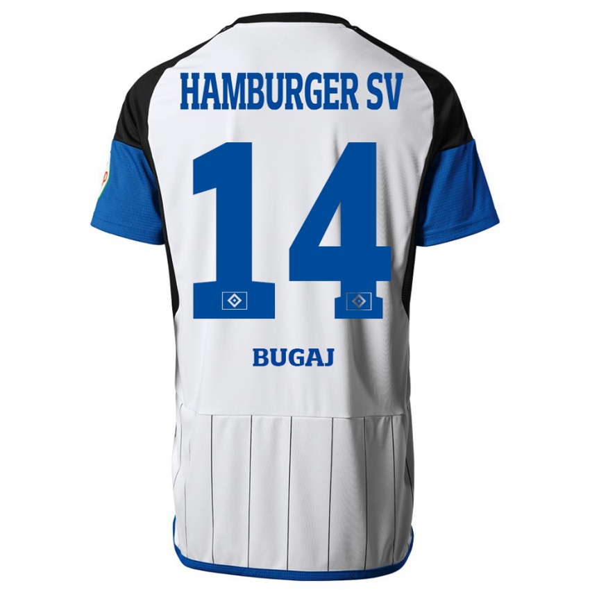 Herren Jan-Luca Bugaj #14 Weiß Heimtrikot Trikot 2023/24 T-Shirt Belgien