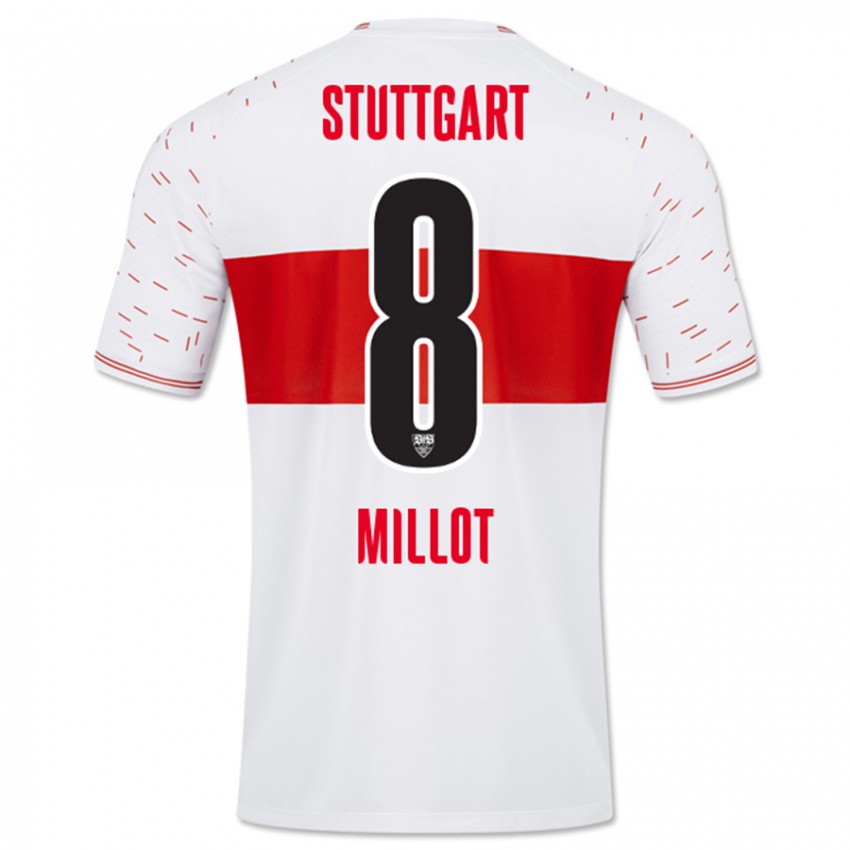 Herren Enzo Millot #8 Weiß Heimtrikot Trikot 2023/24 T-Shirt Belgien
