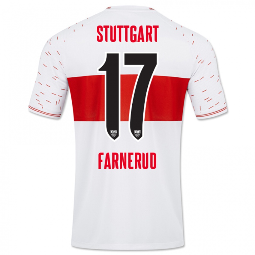 Herren Colin Farnerud #17 Weiß Heimtrikot Trikot 2023/24 T-Shirt Belgien
