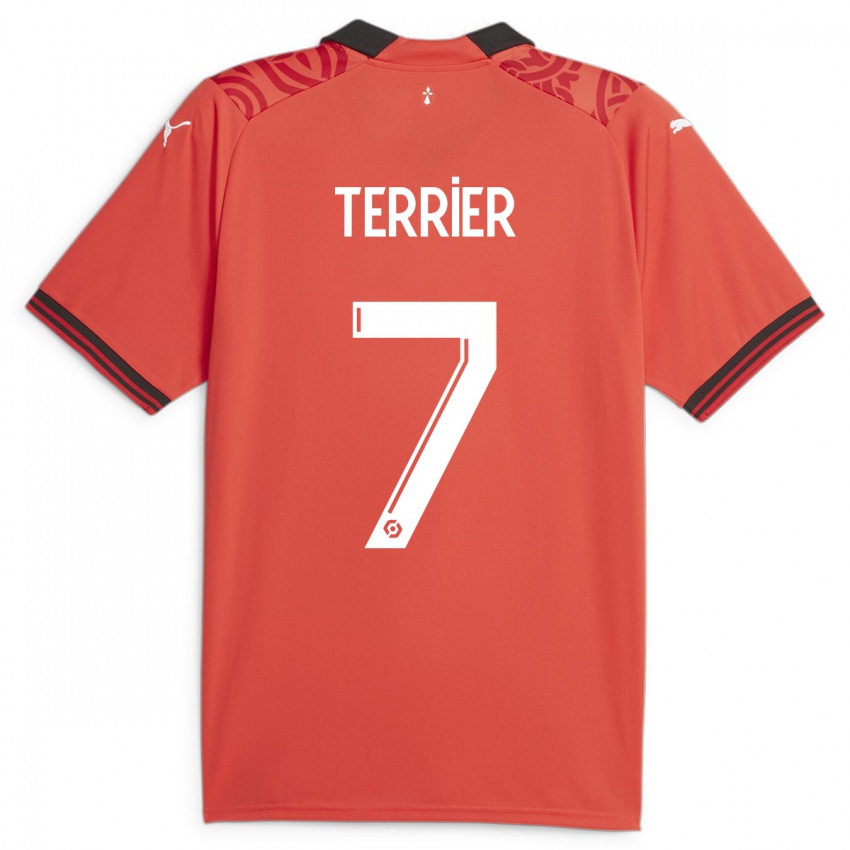 Herren Martin Terrier #7 Rot Heimtrikot Trikot 2023/24 T-Shirt Belgien