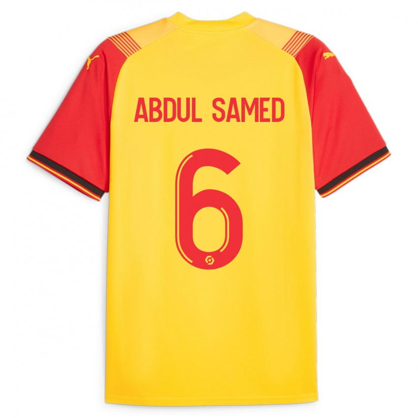 Herren Salis Abdul Samed #6 Gelb Heimtrikot Trikot 2023/24 T-Shirt Belgien