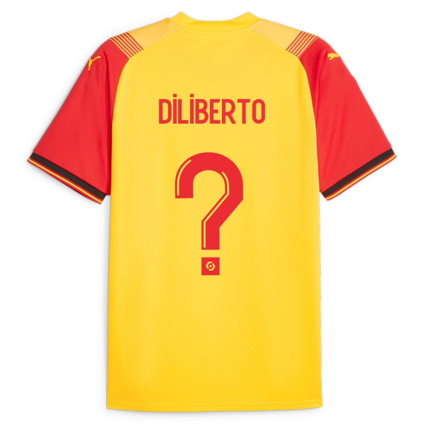 Herren Noah Diliberto #0 Gelb Heimtrikot Trikot 2023/24 T-Shirt Belgien