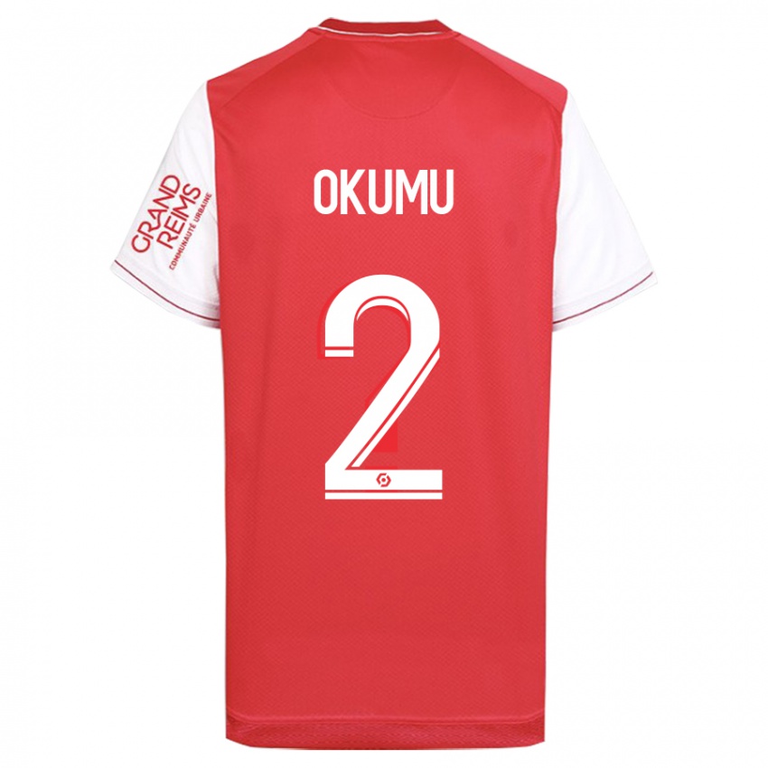 Herren Joseph Okumu #2 Rot Heimtrikot Trikot 2023/24 T-Shirt Belgien