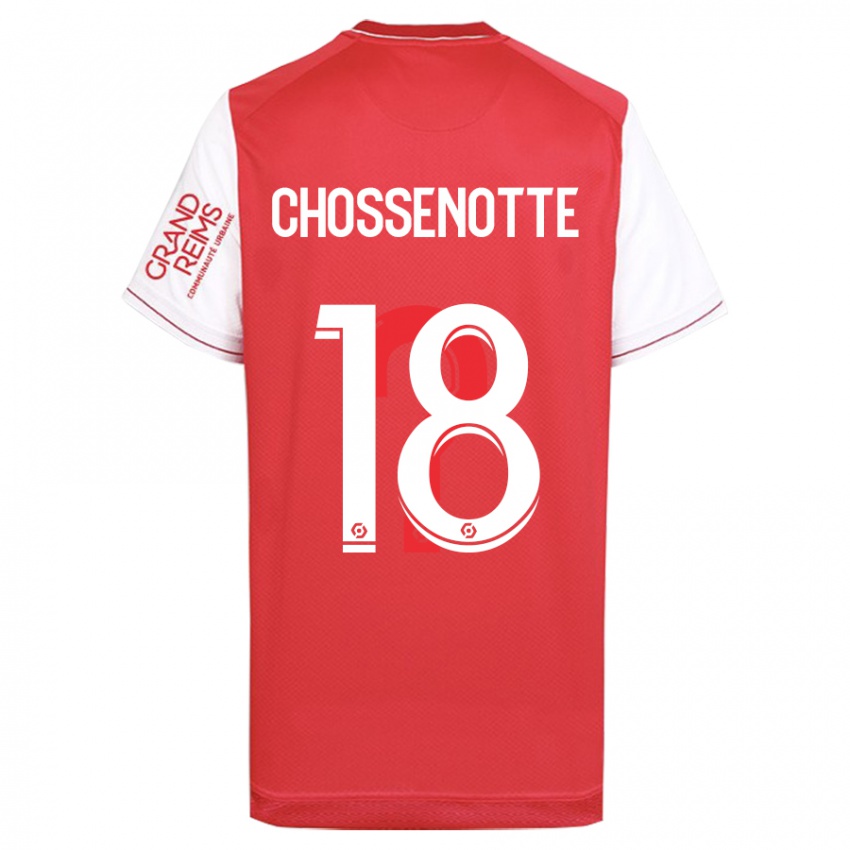 Herren Shana Chossenotte #18 Rot Heimtrikot Trikot 2023/24 T-Shirt Belgien