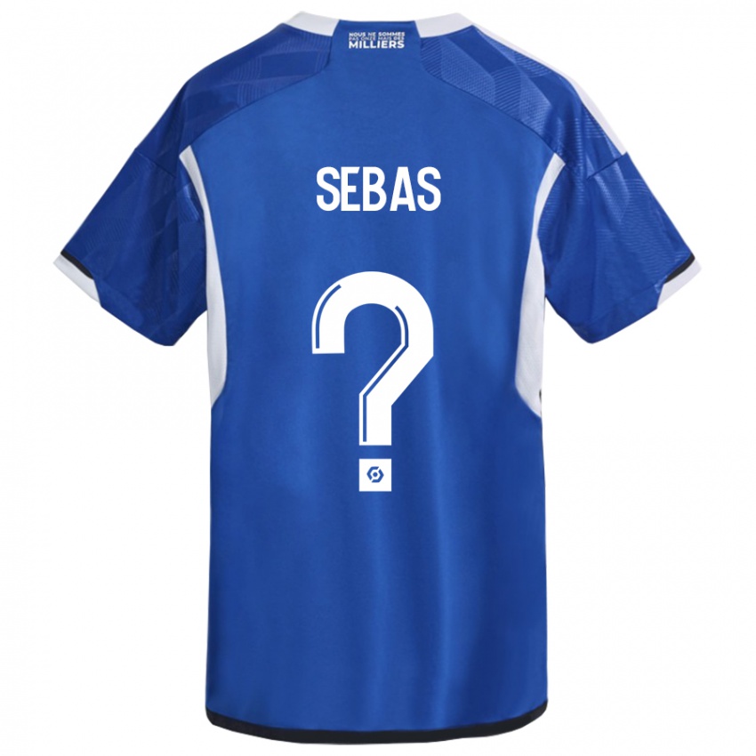 Herren Jérémy Sebas #0 Blau Heimtrikot Trikot 2023/24 T-Shirt Belgien