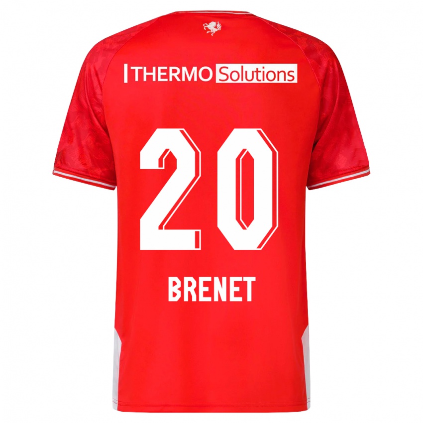 Herren Joshua Brenet #20 Rot Heimtrikot Trikot 2023/24 T-Shirt Belgien