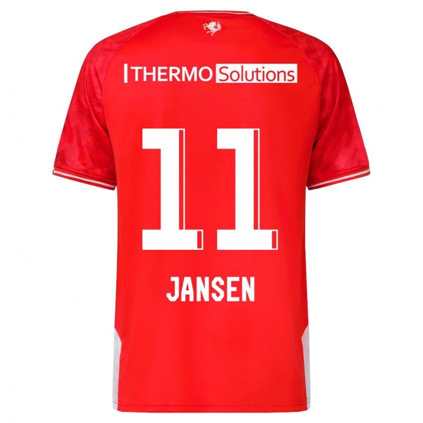 Herren Renate Jansen #11 Rot Heimtrikot Trikot 2023/24 T-Shirt Belgien