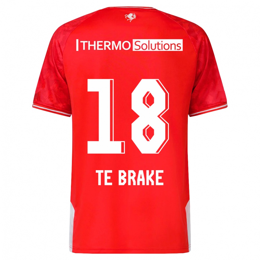 Herren Sophie Te Brake #18 Rot Heimtrikot Trikot 2023/24 T-Shirt Belgien