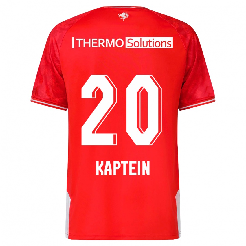 Herren Wieke Kaptein #20 Rot Heimtrikot Trikot 2023/24 T-Shirt Belgien