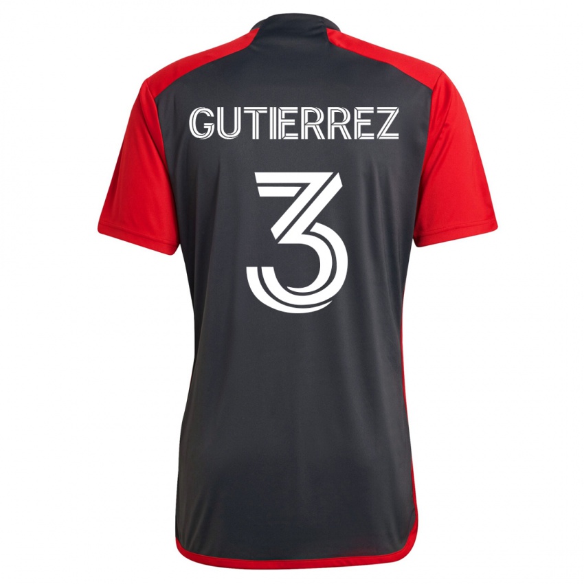 Herren Cristián Gutiérrez #3 Grau Heimtrikot Trikot 2023/24 T-Shirt Belgien