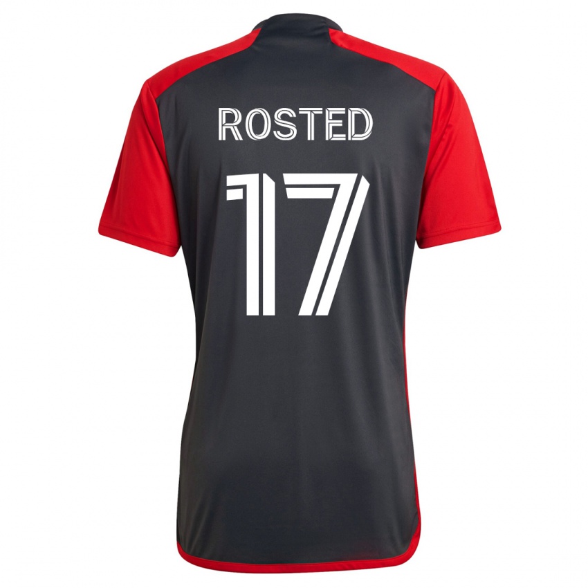 Heren Sigurd Rosted #17 Grijs Thuisshirt Thuistenue 2023/24 T-Shirt België