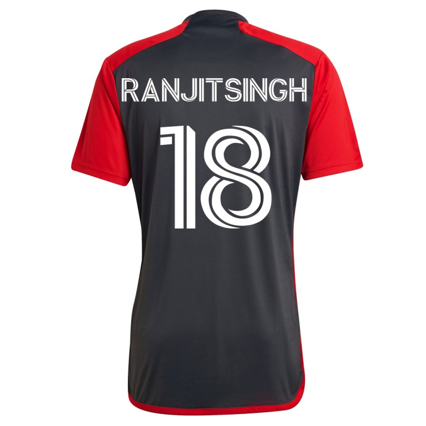 Heren Greg Ranjitsingh #18 Grijs Thuisshirt Thuistenue 2023/24 T-Shirt België