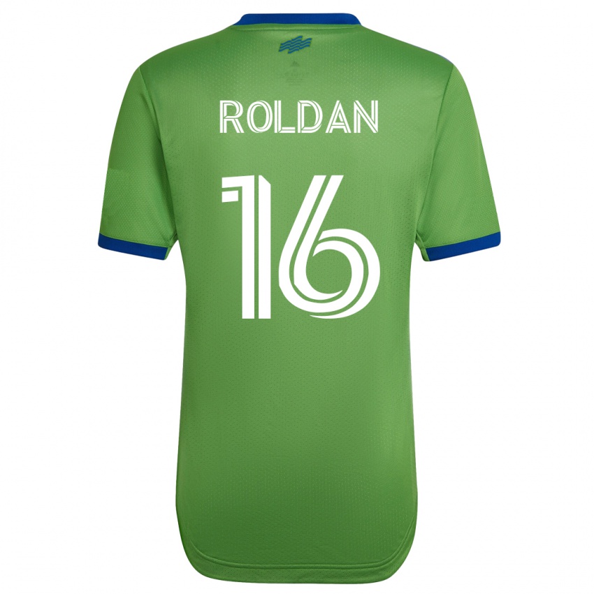 Heren Álex Roldán #16 Groente Thuisshirt Thuistenue 2023/24 T-Shirt België