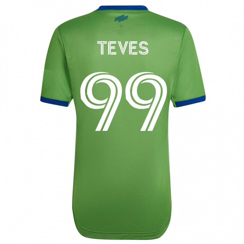 Heren Dylan Teves #99 Groente Thuisshirt Thuistenue 2023/24 T-Shirt België