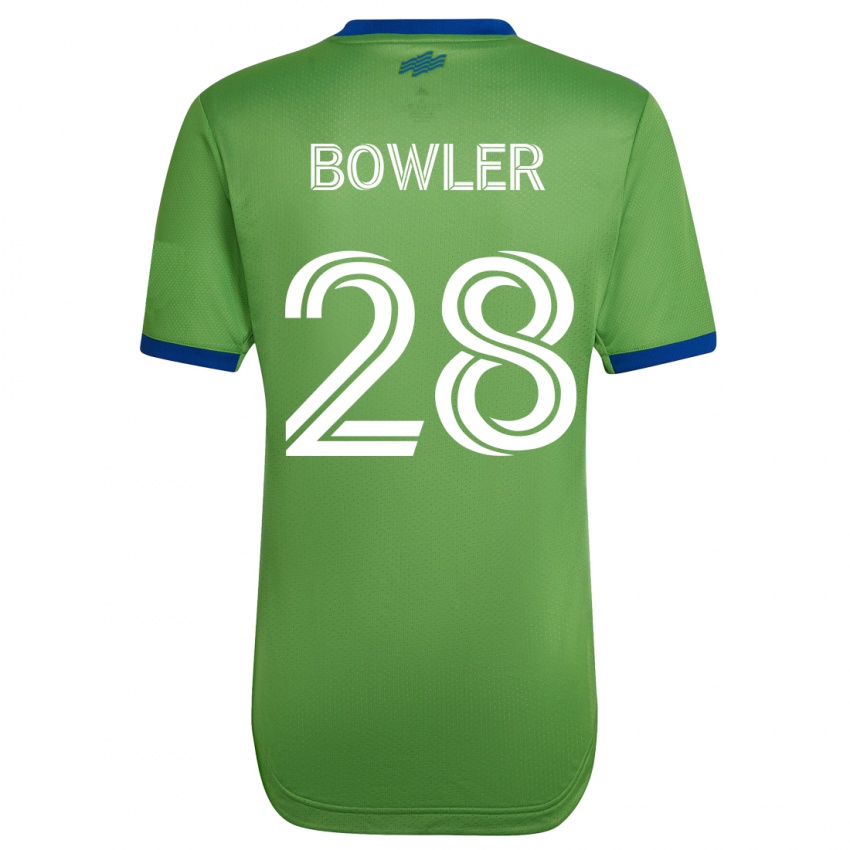 Homme Maillot Rachel Bowler #28 Vert Tenues Domicile 2023/24 T-Shirt Belgique