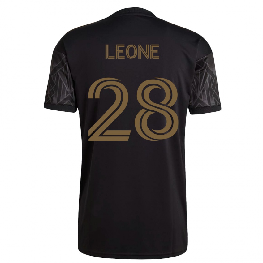 Herren Tony Leone #28 Schwarz Heimtrikot Trikot 2023/24 T-Shirt Belgien